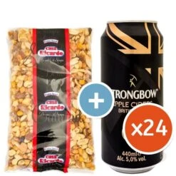 Strongbow Pack 24 Latas Con Frutos Secos Gratis Envase Lata Volumen 44cl